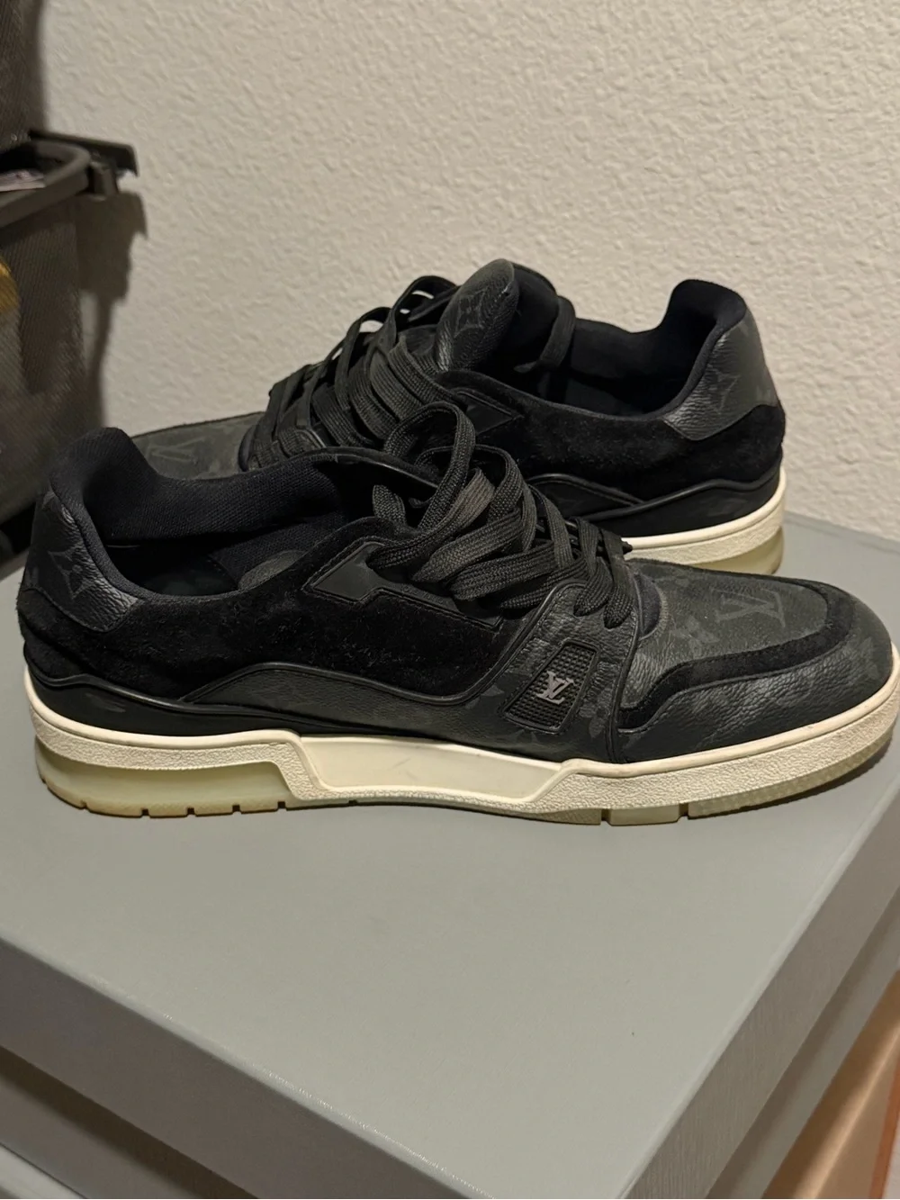 LV Trainer leather low sneakers